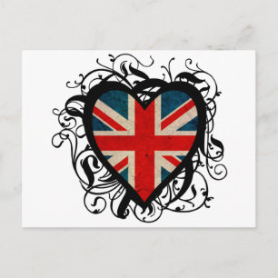 Carte Postale Coeur britannique décoratif
