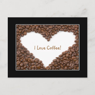 Carte postale Coeur café