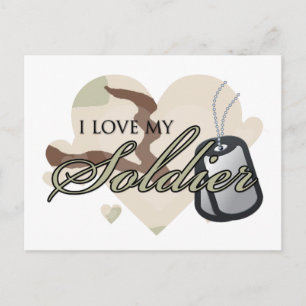 Carte Postale Coeur Camouflage