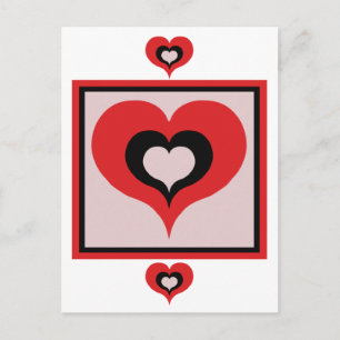Carte Postale Coeur carré