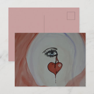 Carte postale Coeur cassé