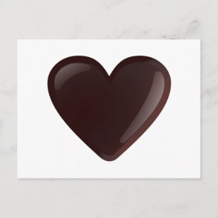 Carte Postale Coeur chocolat