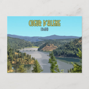 Carte Postale Coeur d’Alene Idaho Souvenir