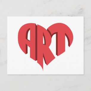 Carte Postale Coeur d'art