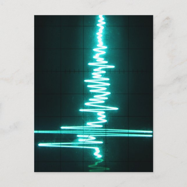 Carte Postale Coeur de battement - EKG (Devant)