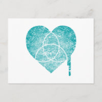 coeur de graphique turquoise