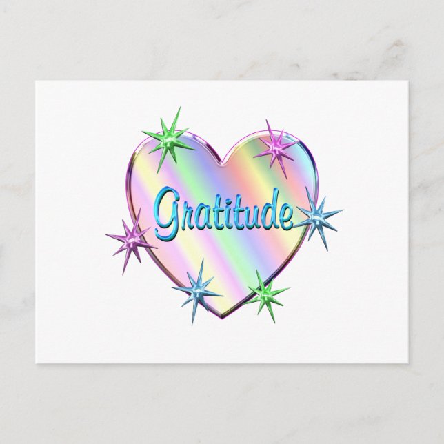 Carte Postale Coeur de gratitude (Devant)