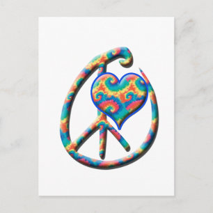 Carte Postale Coeur de paix