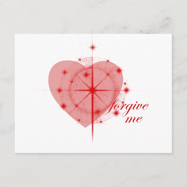 Carte Postale coeur de pardon (Devant)