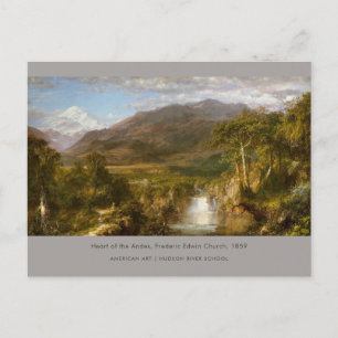Carte Postale Cœur des Andes Frederic Edwin Church Peinture