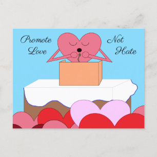 Carte Postale Coeur Donner un discours sur l'amour :