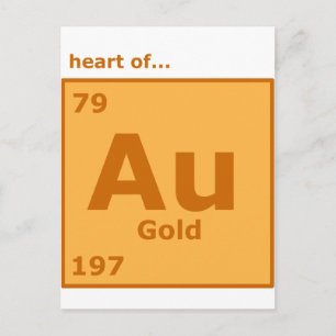 Carte Postale Coeur d'or