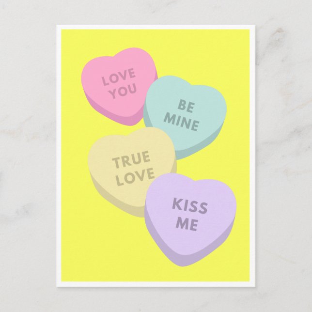 Carte Postale Coeur doux (Devant)