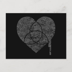 Carte Postale coeur du graphique