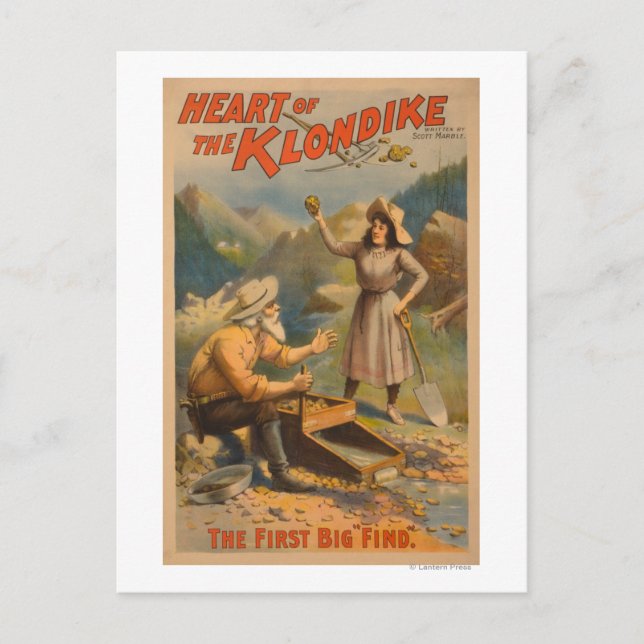 Carte Postale Cœur du Théâtre du Klondike Gold Mining (Devant)