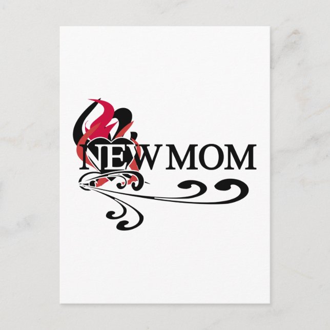 Carte Postale Coeur gothique Nouveau maman Tshirts et cadeaux (Devant)