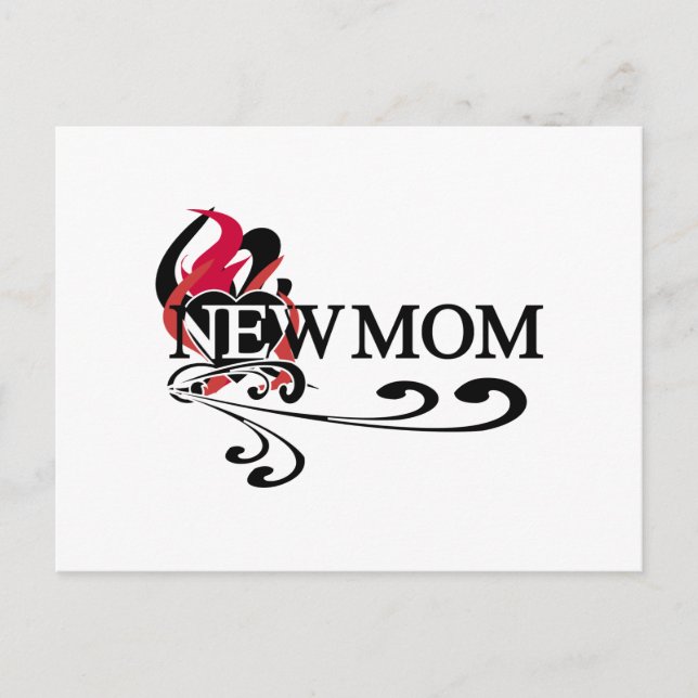 Carte Postale Coeur gothique Nouveau maman Tshirts et cadeaux (Devant)