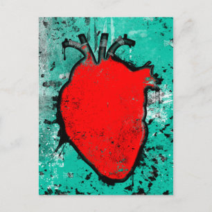 Carte Postale coeur grinçant