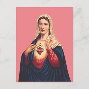 Carte Postale Cœur immaculé de la Vierge Marie