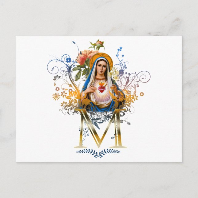 Carte Postale Coeur immaculé de Marie (Devant)