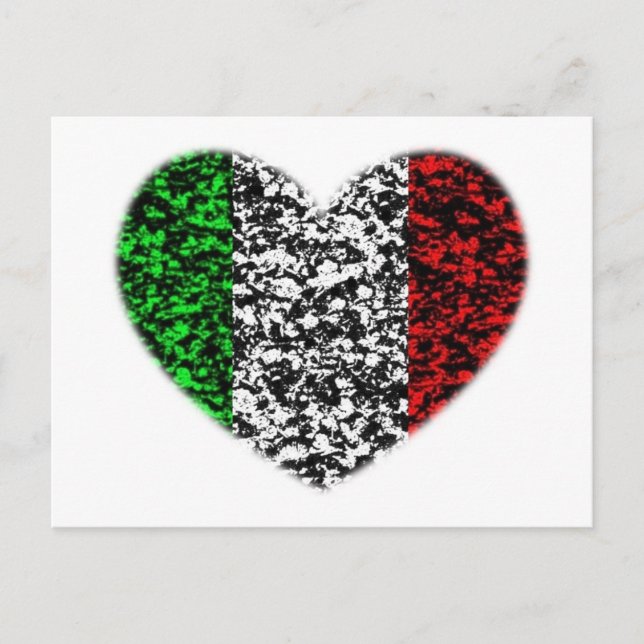 Carte Postale Coeur Italie (Devant)