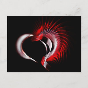 Carte Postale Coeur métallique