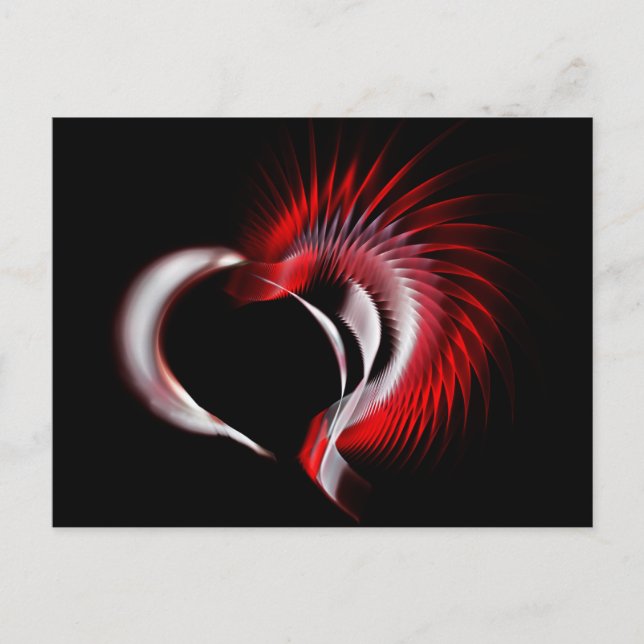 Carte Postale Coeur métallique (Devant)