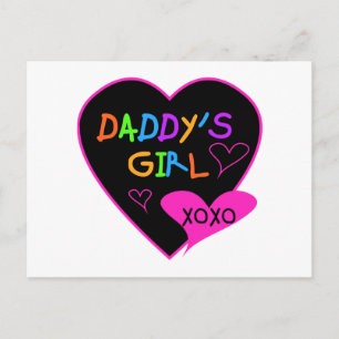 Carte Postale Coeur papa's Girl T Shirts and Gifts