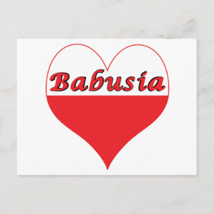 Carte Postale Coeur polonais Babusia