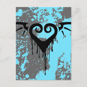 Carte Postale coeur romantique