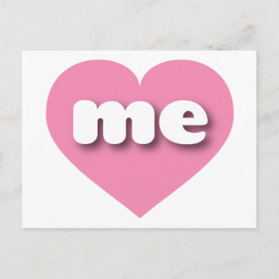 Carte Postale Coeur rose du Maine - Je m'aime