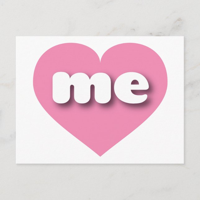 Carte Postale Coeur rose du Maine - Je m'aime (Devant)