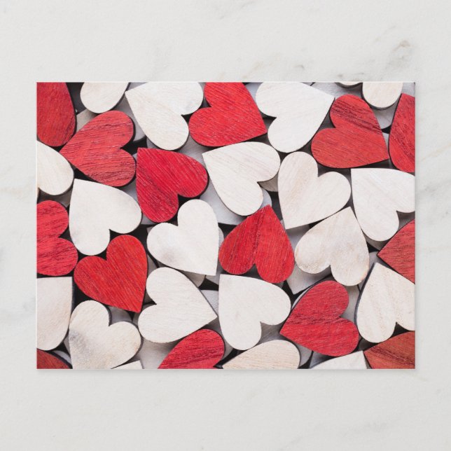 Carte Postale Coeur rouge. (Devant)