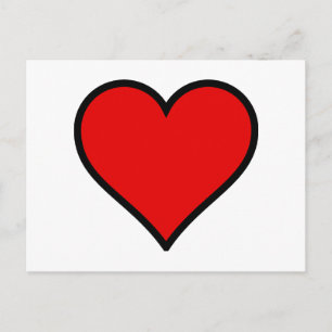 Carte Postale Coeur rouge