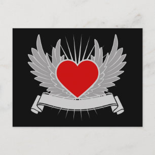 Carte Postale Coeur rouge