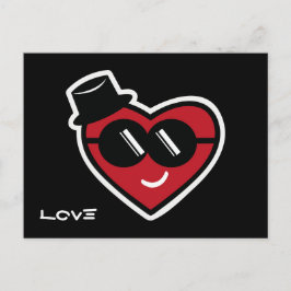 Carte postale coeur Valentine