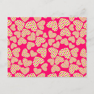 Carte Postale Coeurs d'alimentation des fleurs