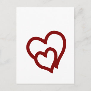 Carte Postale Coeurs entrelacés