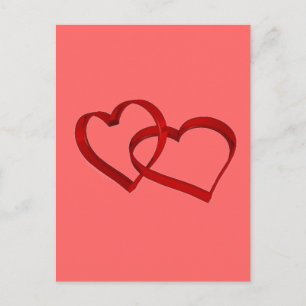 Carte postale Coeurs liés