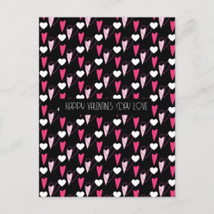 Carte Postale Coeurs modernes Mixte Motif Valentines Day