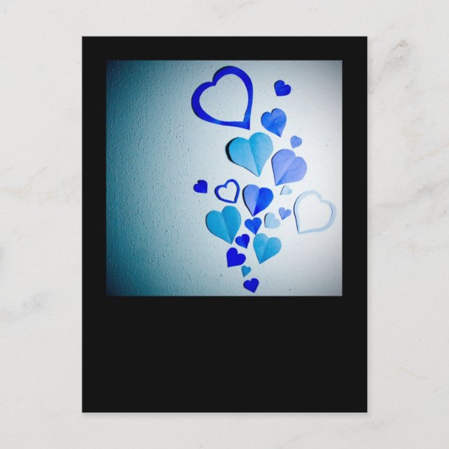 Carte Postale Coeurs papier 2 (Devant)