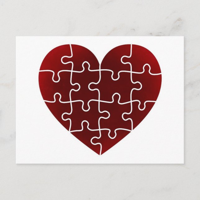 Carte Postale Coeurs perplexes (Devant)