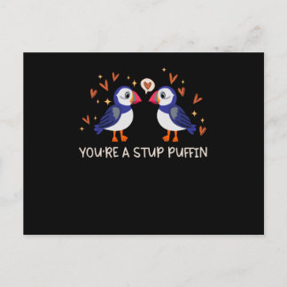 Carte Postale Coeurs Puffin Stud Puffins Puffins Love Seabirds