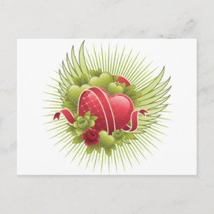 Carte Postale Coeurs Roses et ailes
