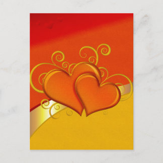 Carte Postale Coeurs rustiques