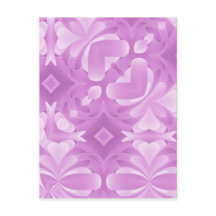 Cœurs violets et diamants