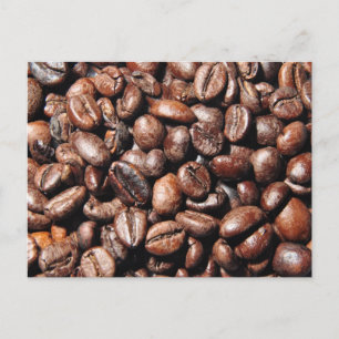 CARTE POSTALE COFFEE DE BROWN BEAN PHOTOGRAPHE DES FOODS