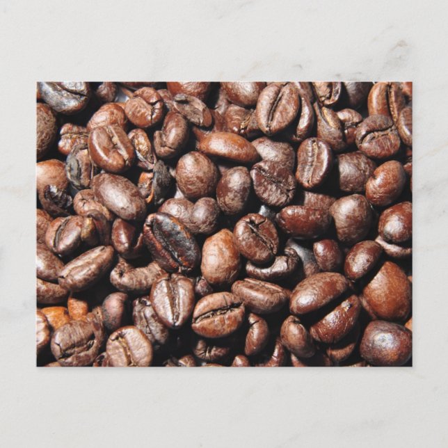 CARTE POSTALE COFFEE DE BROWN BEAN PHOTOGRAPHE DES FOODS (Devant)