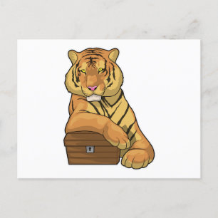 Carte Postale Coffre au trésor du tigre