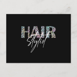 Carte Postale Coiffeuse Styliste Coiffeuse Leo Imprimer coloré